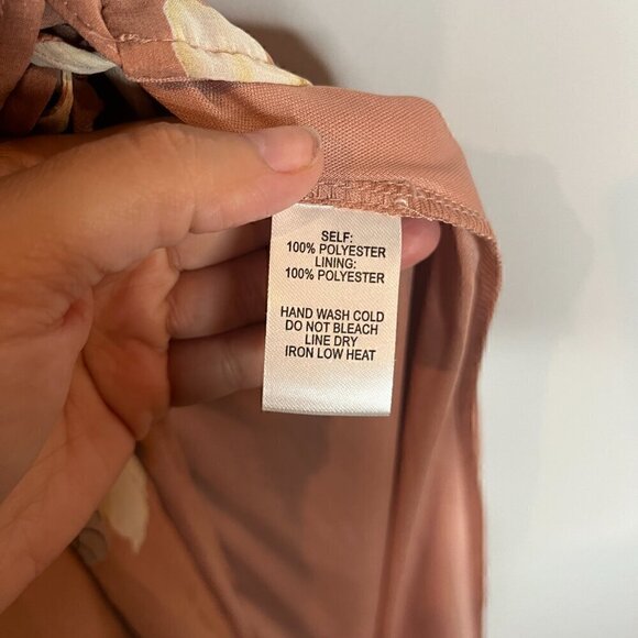 Lulu’s All Mine Rusty Rose Floral Print High-Low Wrap Dress - Picture 6 of 6